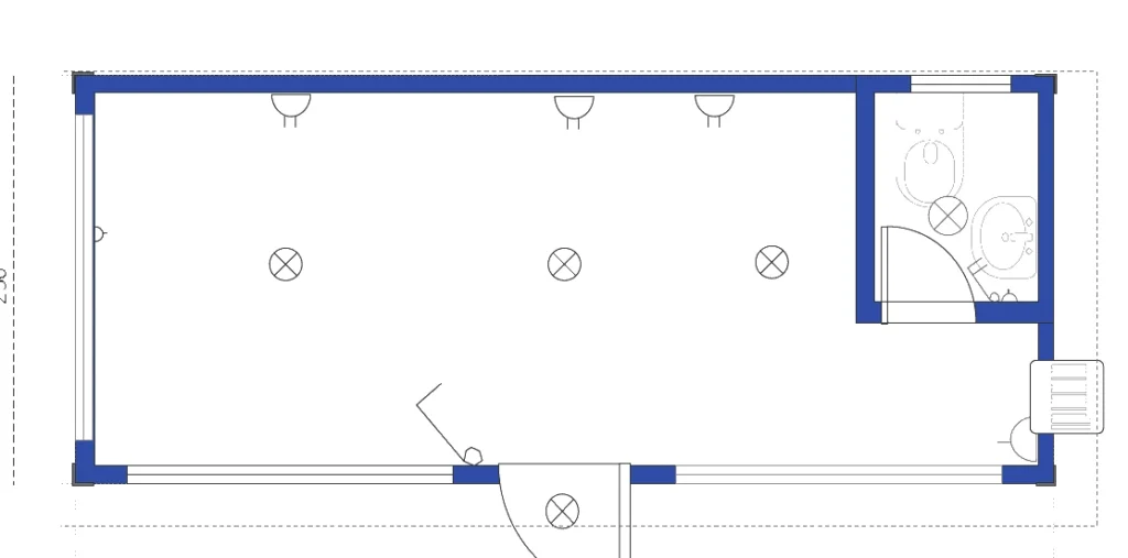 Plano Sala de Ventas M.B 2.5x6